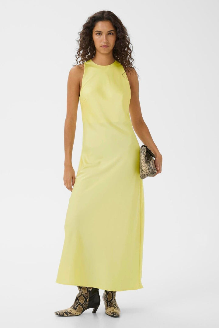 Gestuz - Gzcerina Sl Dress 10911309 - 110618 - Wax Yellow Kjoler 