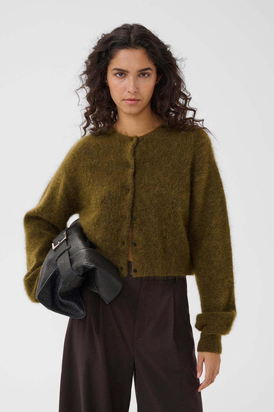 Gestuz - Gzdebbie Short Cardigan 10911515 - 1808321 - Plantation Melange Cardigans 