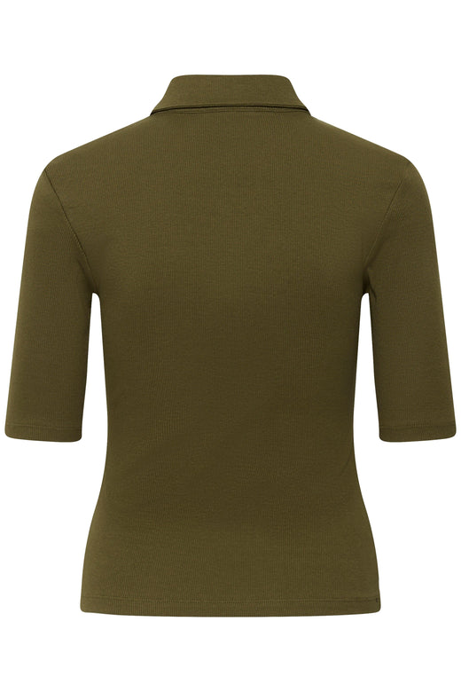 Gestuz - Gzdrew Polo Top 10910593 - 190622 - Military Olive T-shirts 