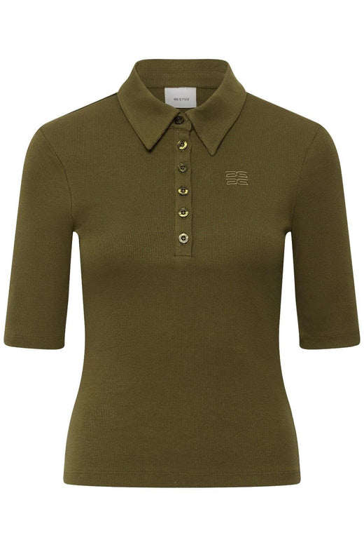 Gestuz - Gzdrew Polo Top 10910593 - 190622 - Military Olive T-shirts 