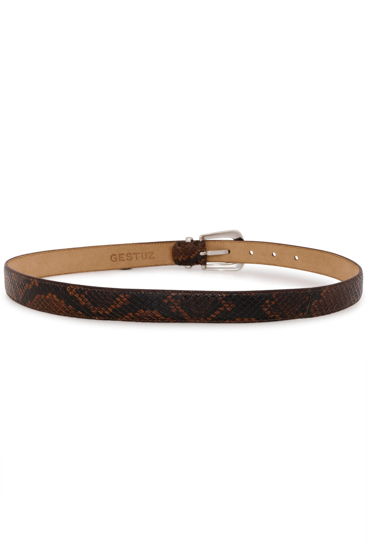 Gestuz - Gzfilua Belt 10910827 - 100626 - Brown Snake Bælter 
