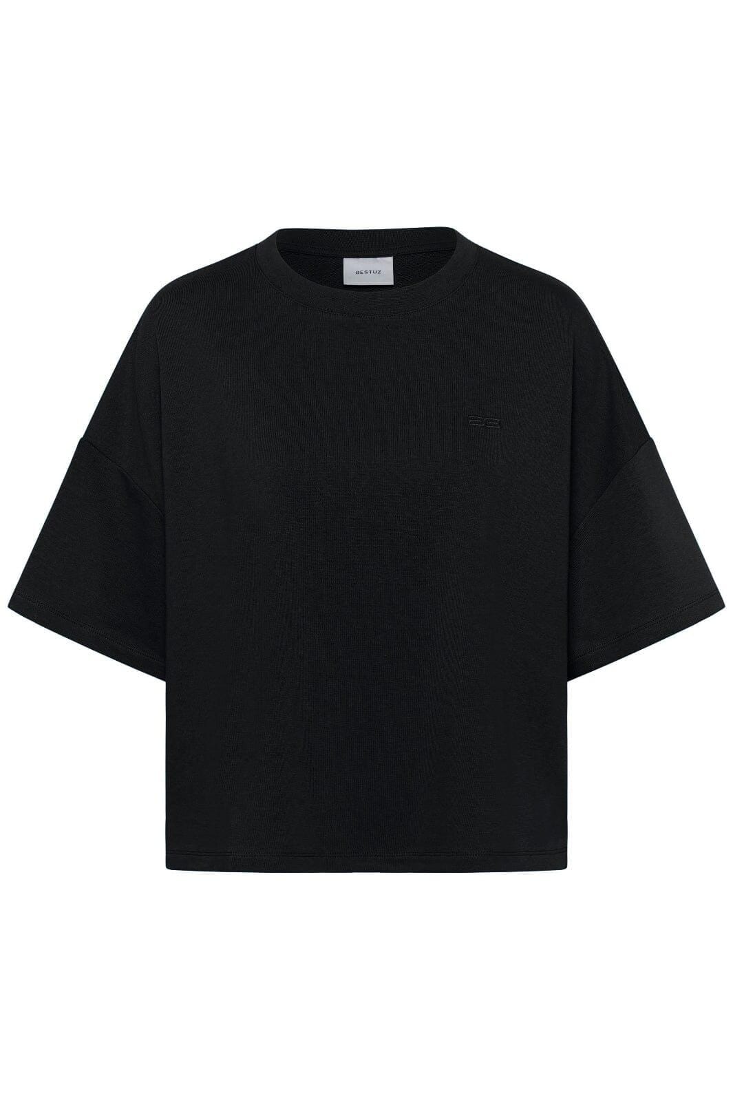 Gestuz - Gzgilsa Sweat Tee 10911431 - 100017 - Black T-shirts 
