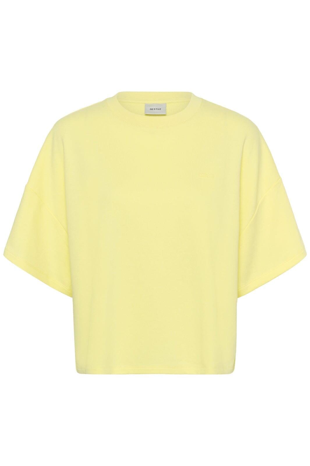 Gestuz - Gzgilsa Sweat Tee 10911431 - 110618 - Wax Yellow T-shirts 