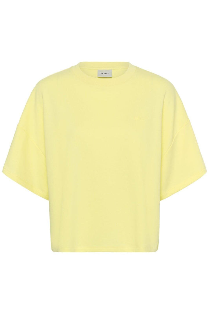 Gestuz - Gzgilsa Sweat Tee 10911431 - 110618 - Wax Yellow T-shirts 