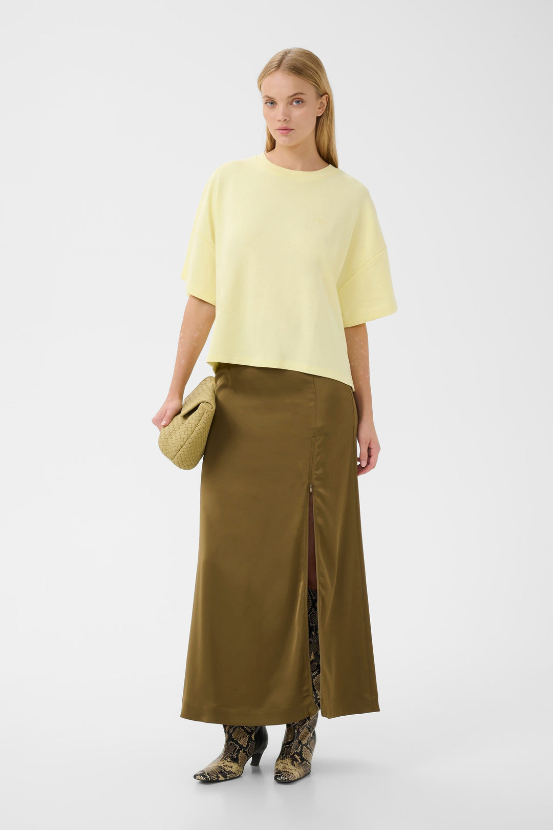 Gestuz - Gzgilsa Sweat Tee 10911431 - 110618 - Wax Yellow T-shirts 