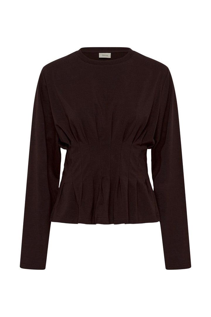 Gestuz - Gzinez Ls Tee 10911498 - 191018 - Ganache