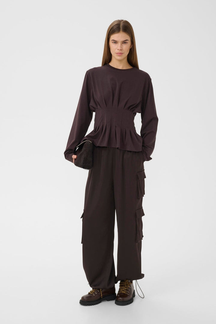 Gestuz - Gzinez Ls Tee 10911498 - 191018 - Ganache