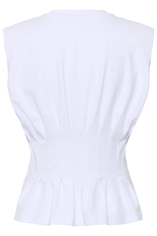 Gestuz - Gzinez Sl Tee 10911382 - 110601 - Bright White Toppe 
