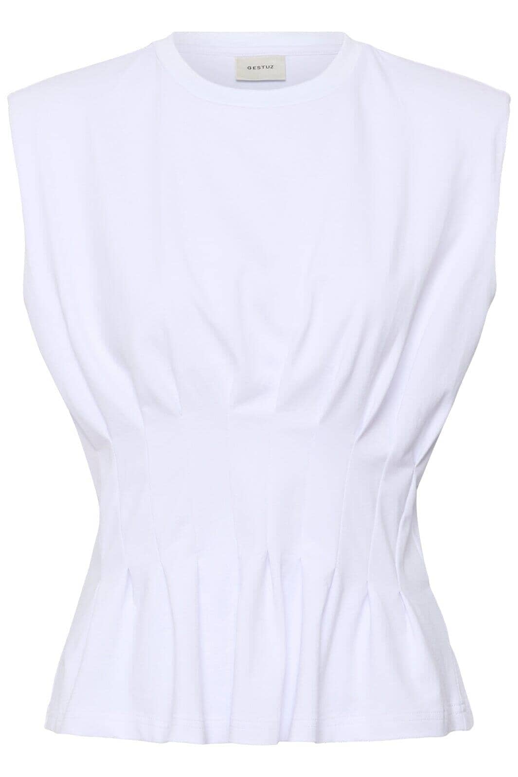 Gestuz - Gzinez Sl Tee 10911382 - 110601 - Bright White Toppe 