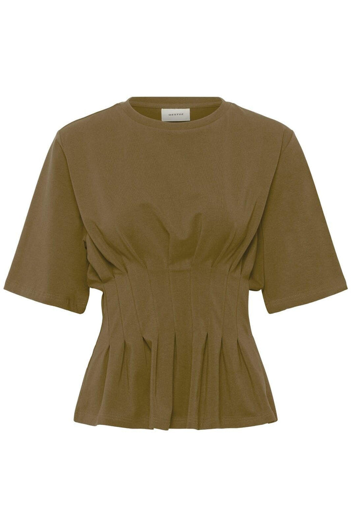 Gestuz - Gzinez Tee 10910147 - 190622 - Military Olive Bluser 