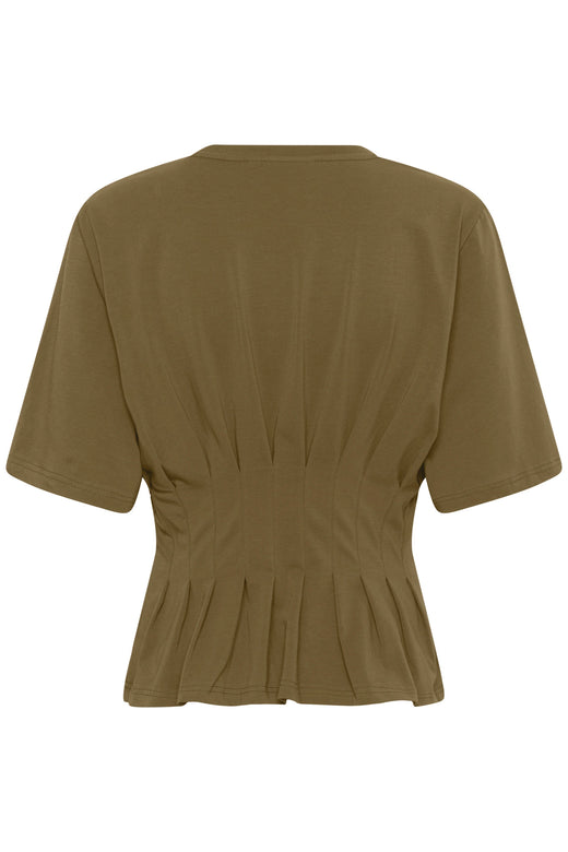 Gestuz - Gzinez Tee 10910147 - 190622 - Military Olive Bluser 