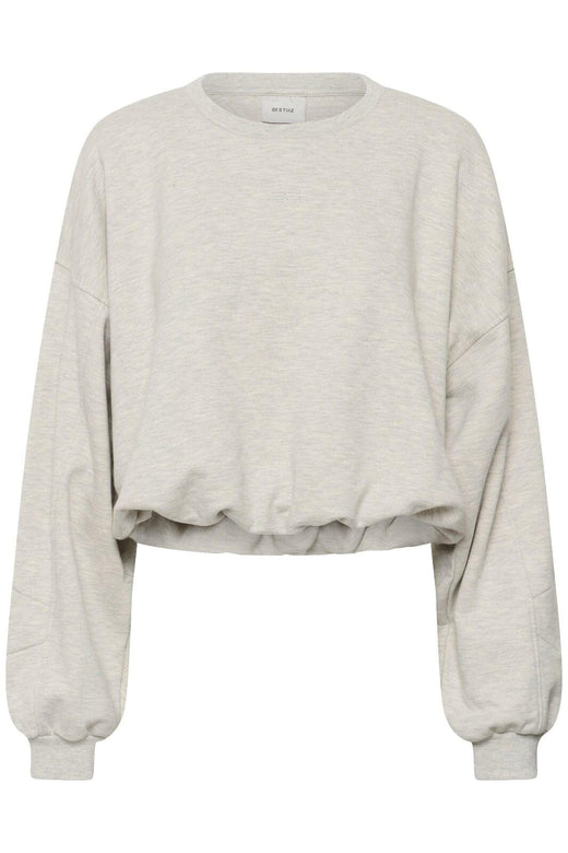 Gestuz - Gzkahla Mel Sweatshirt 10911430 - 108958 - Ultra Light Grey Mélange Sweatshirts 
