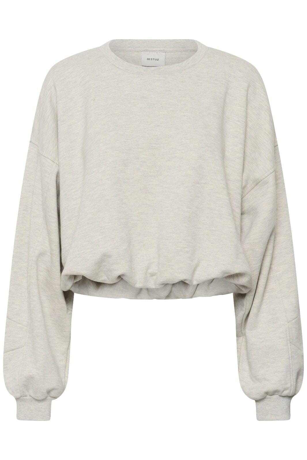 Gestuz - Gzkahla Mel Sweatshirt 10911430 - 108958 - Ultra Light Grey Mélange Sweatshirts 