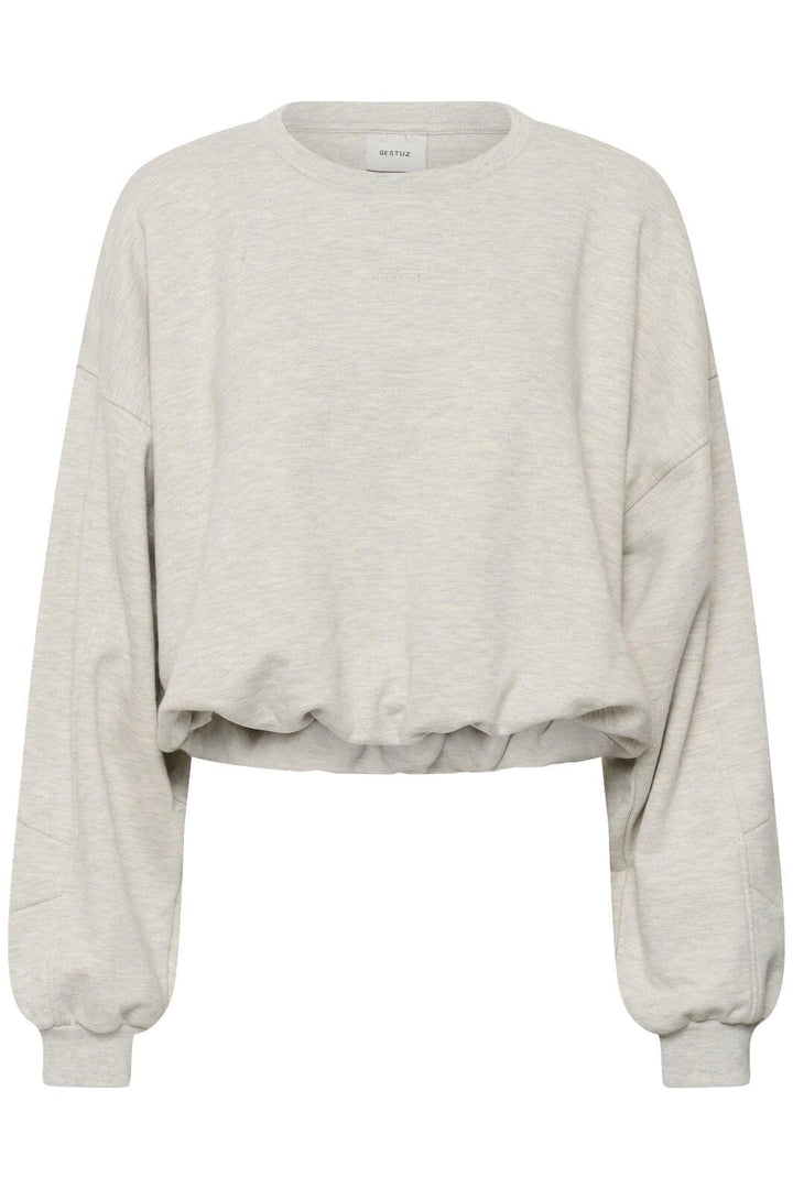Gestuz - Gzkahla Mel Sweatshirt 10911430 - 108958 - Ultra Light Grey Mélange Sweatshirts 