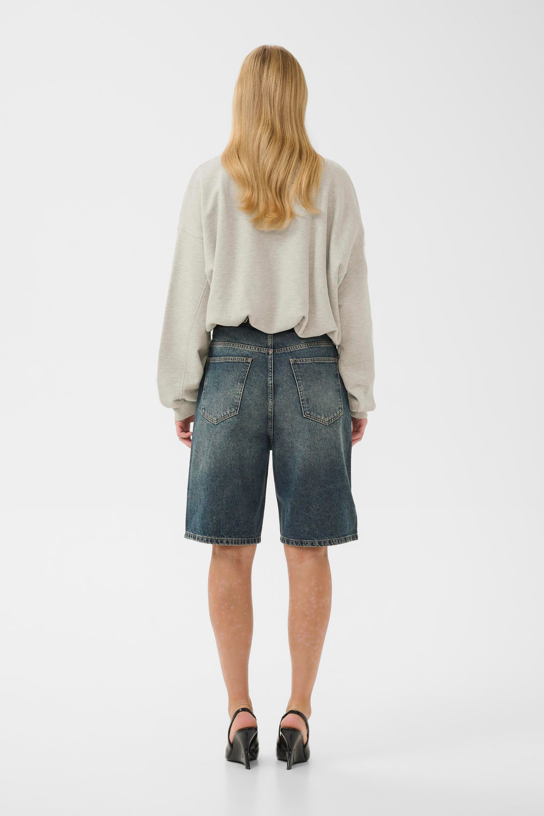 Gestuz - Gzkahla Mel Sweatshirt 10911430 - 108958 - Ultra Light Grey Mélange Sweatshirts 