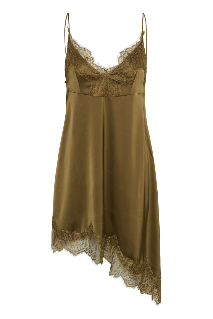 Gestuz - Gzlalou Dress 10911314 - 190622 - Military Olive Kjoler 