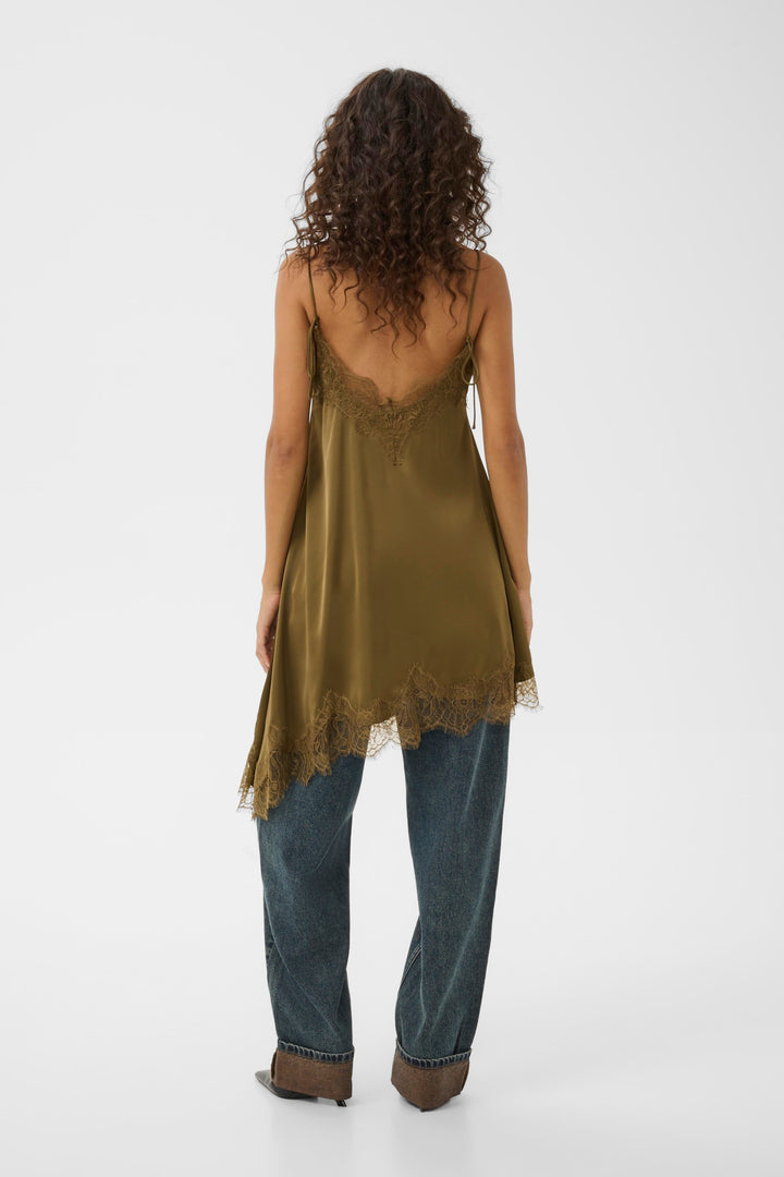 Gestuz - Gzlalou Dress 10911314 - 190622 - Military Olive Kjoler 