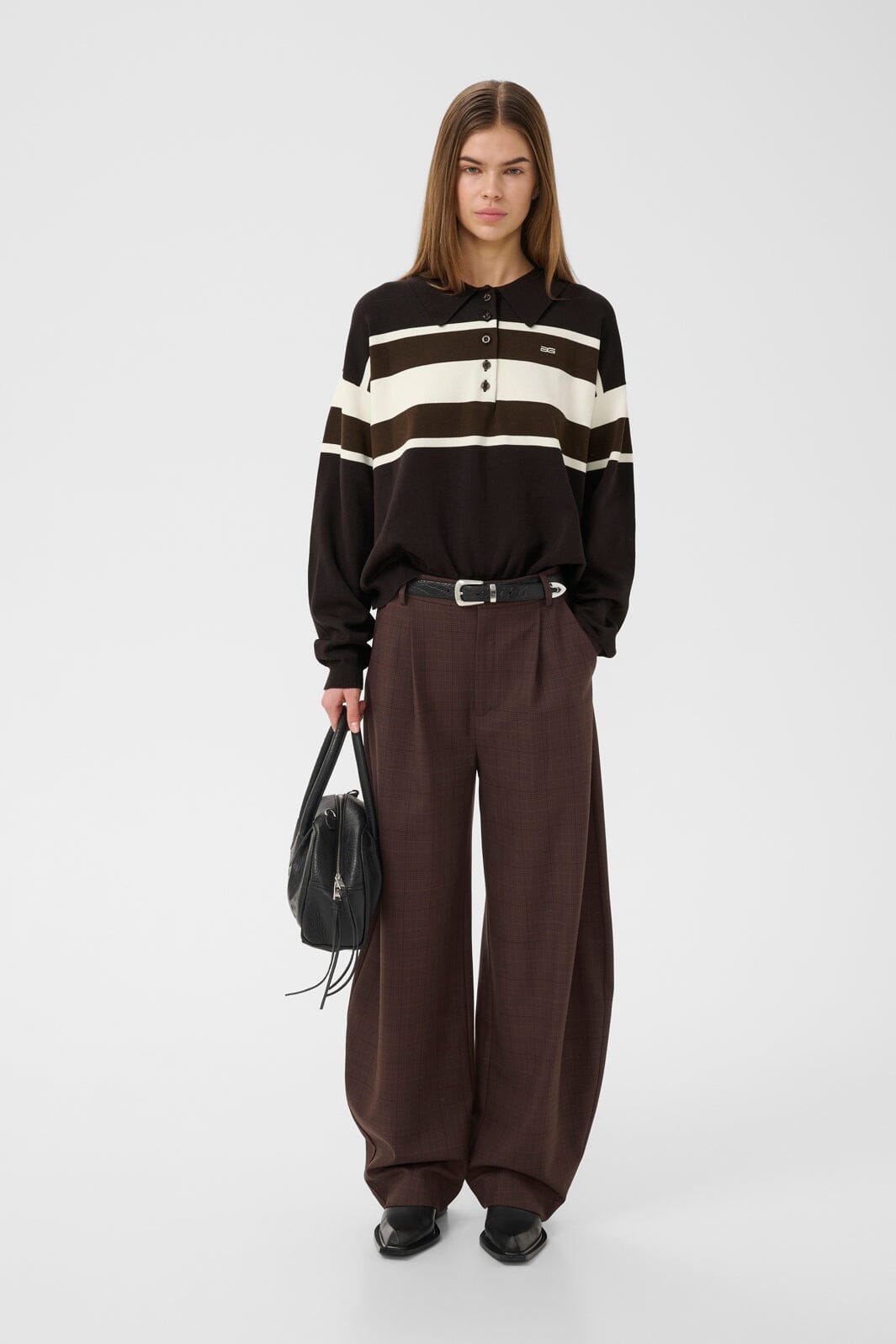 Gestuz - Gzlavana Pants 10911441 - 109903 - Brown Check