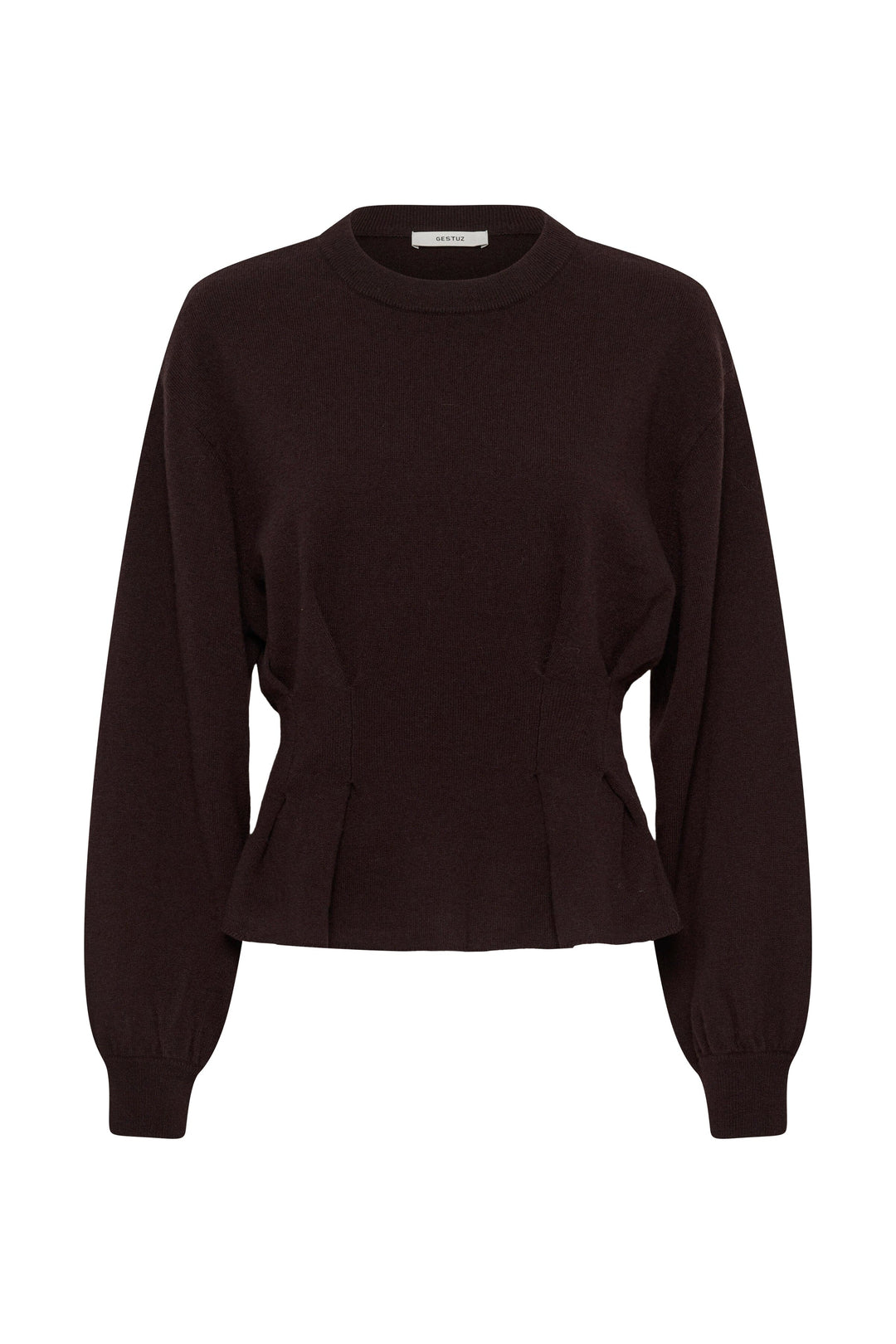 Gestuz - Gzmanzi Waist Pullover 10911492 - 191018 - Ganache Strikbluser 