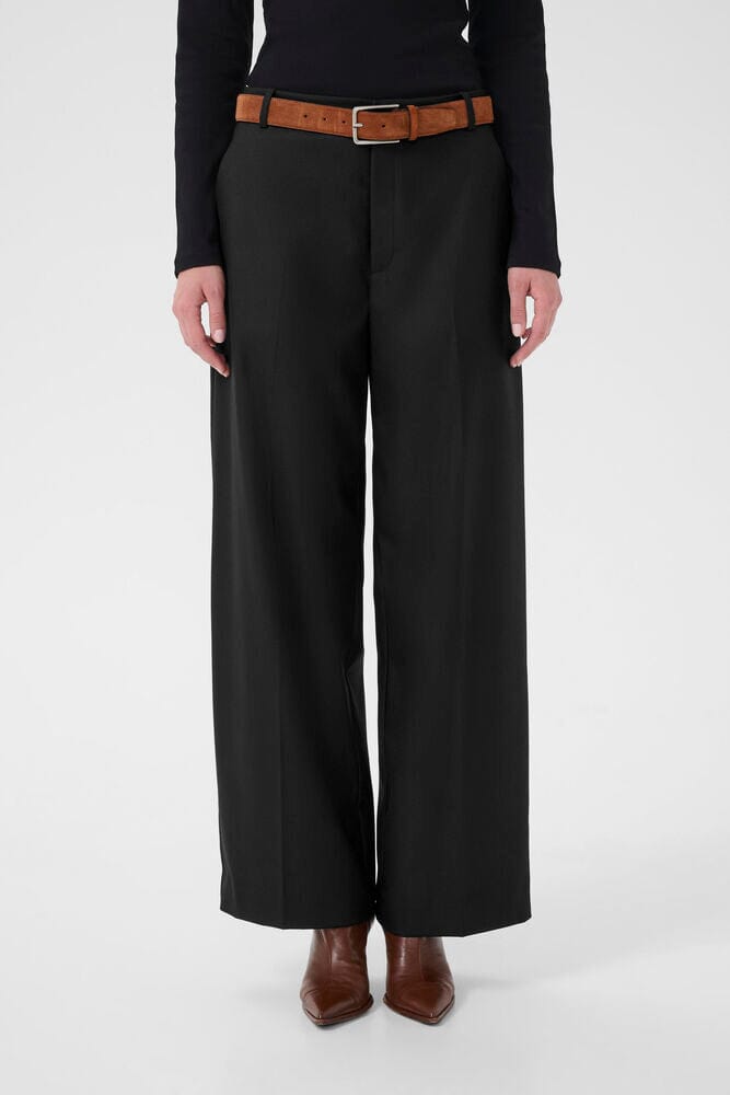 Gestuz - Gzpaula Straight Pants 10910915 - 100017 - Black Bukser 
