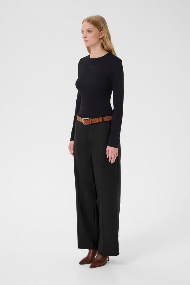 Gestuz - Gzpaula Straight Pants 10910915 - 100017 - Black Bukser 