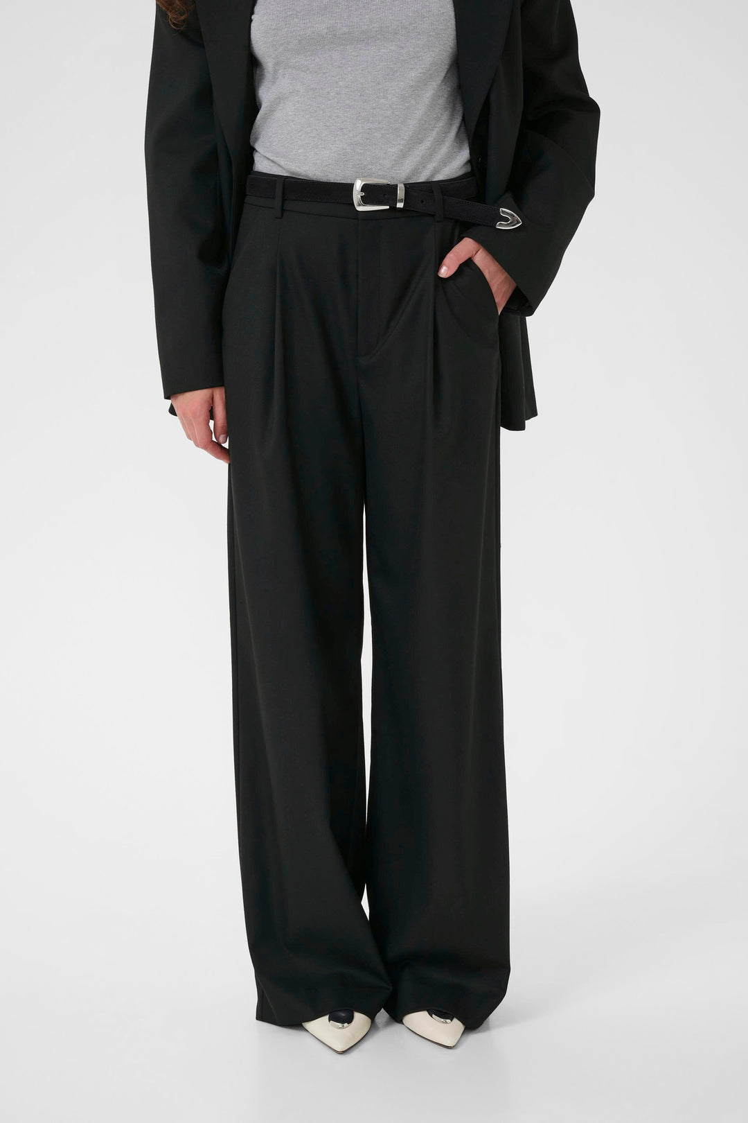Gestuz - Gzpaula Wide Pants 10910494 - 100017 - Black Bukser 