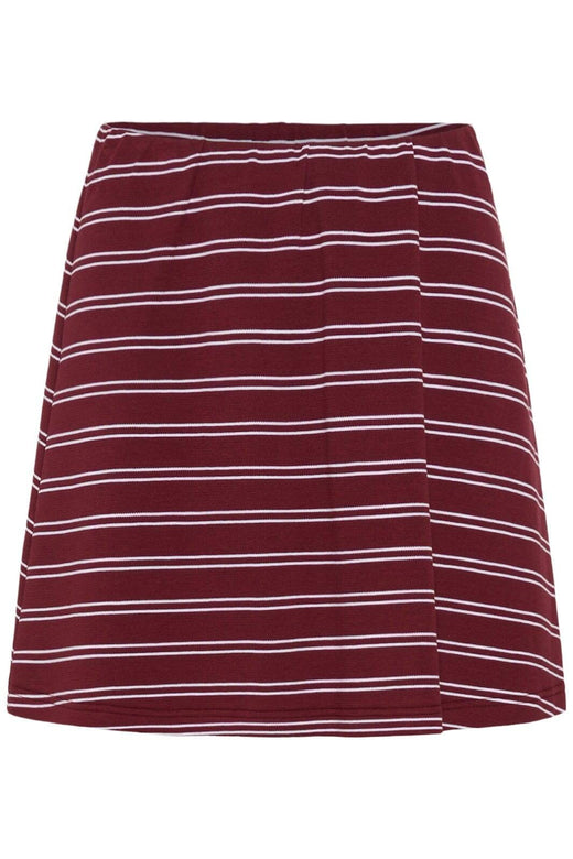 Gestuz - Gzpilova Skirt 10911230 - 109417 - Cabernet Striped Nederdele 