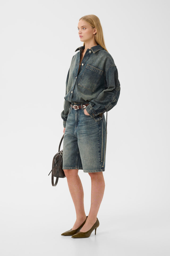 Gestuz - Gzsusara Shorts 10911343 - 109592 - Blue/Green Wash Shorts 