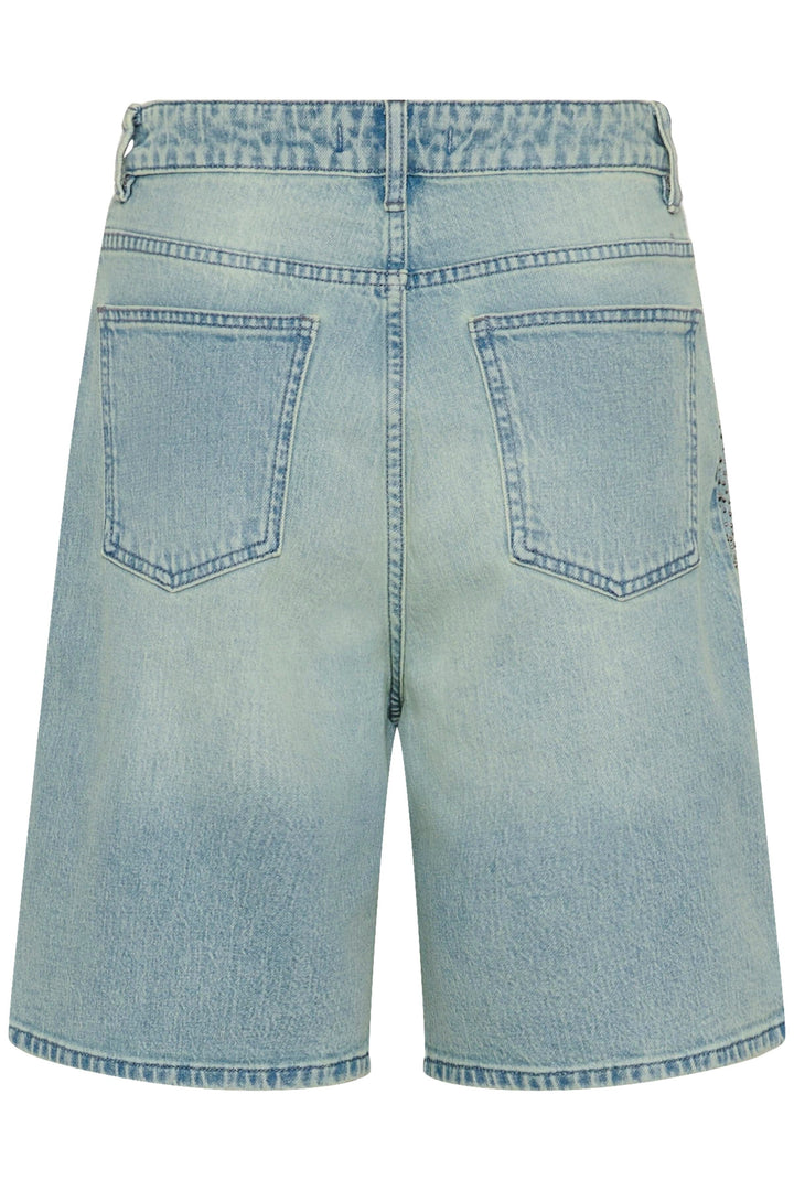 Gestuz - Gzzorah Long Shorts 10911177 - 104609 - Mid Blue Washed Shorts 