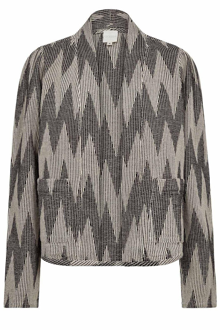 Gossia - Augustego Jacket G2371 - Grey Jacquard Jakker 
