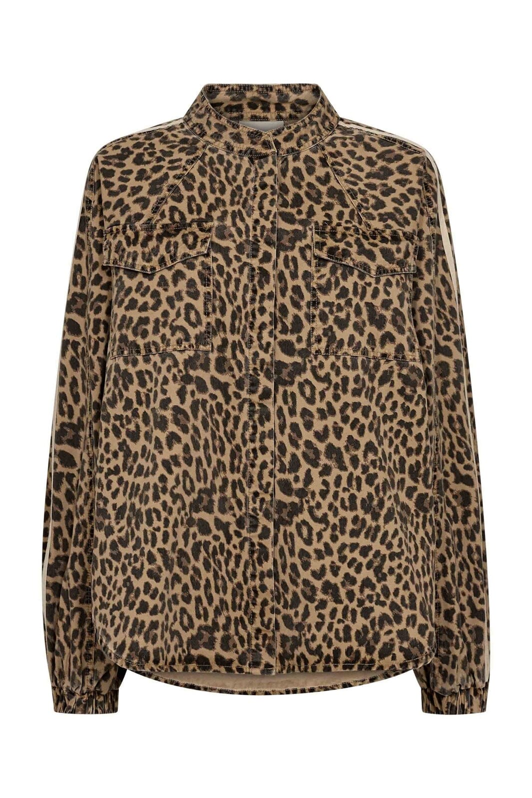 Gossia - Basmago Jull Jacket Shirt G3356 - Leopard Print/Cream Stripe