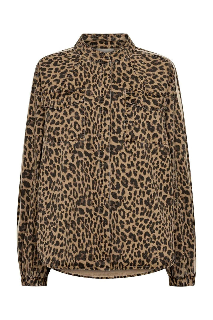 Gossia - Basmago Jull Jacket Shirt G3356 - Leopard Print/Cream Stripe