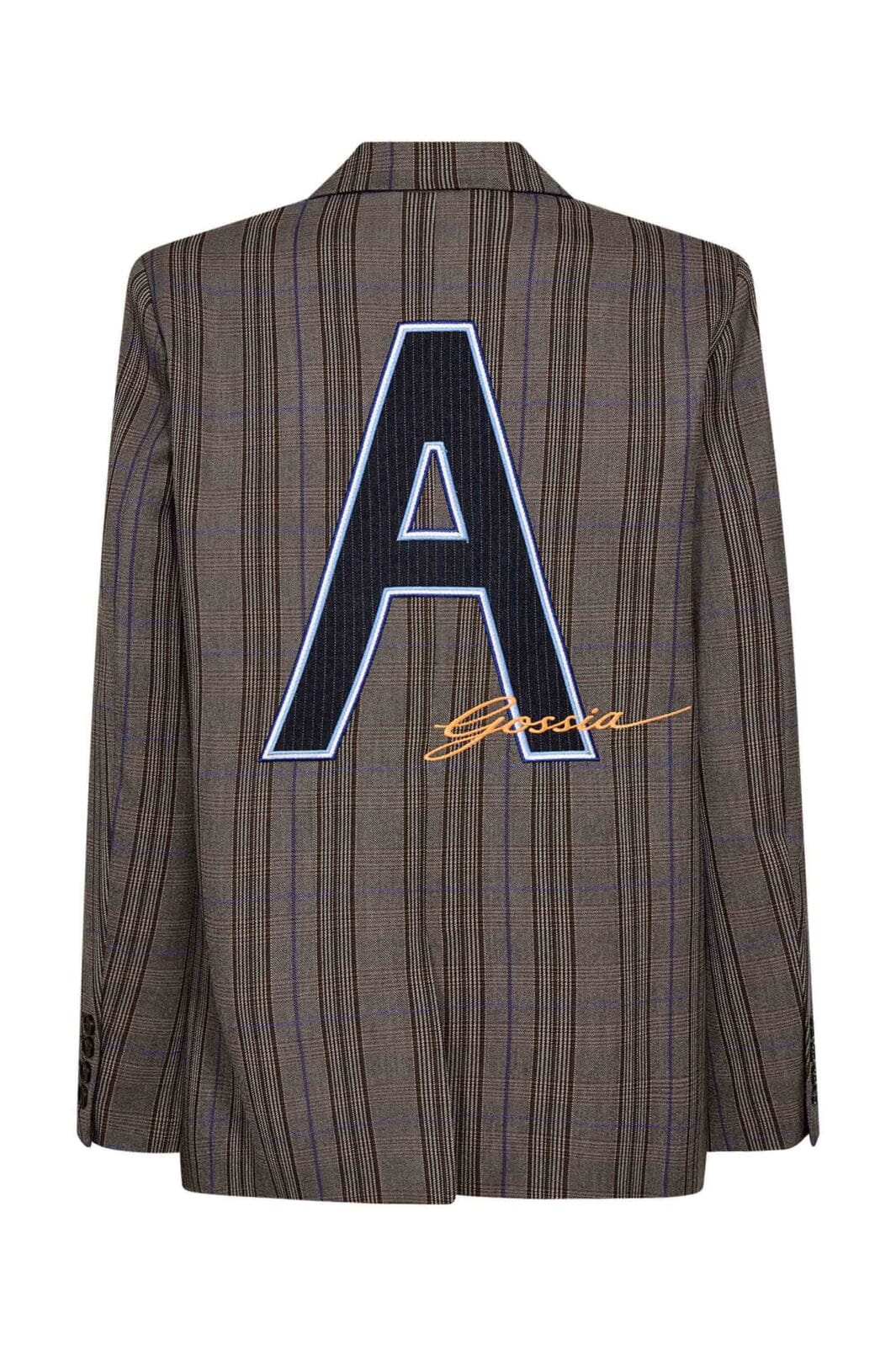 Gossia - Beatricego Blazer G3322 - Brown Blue Checks