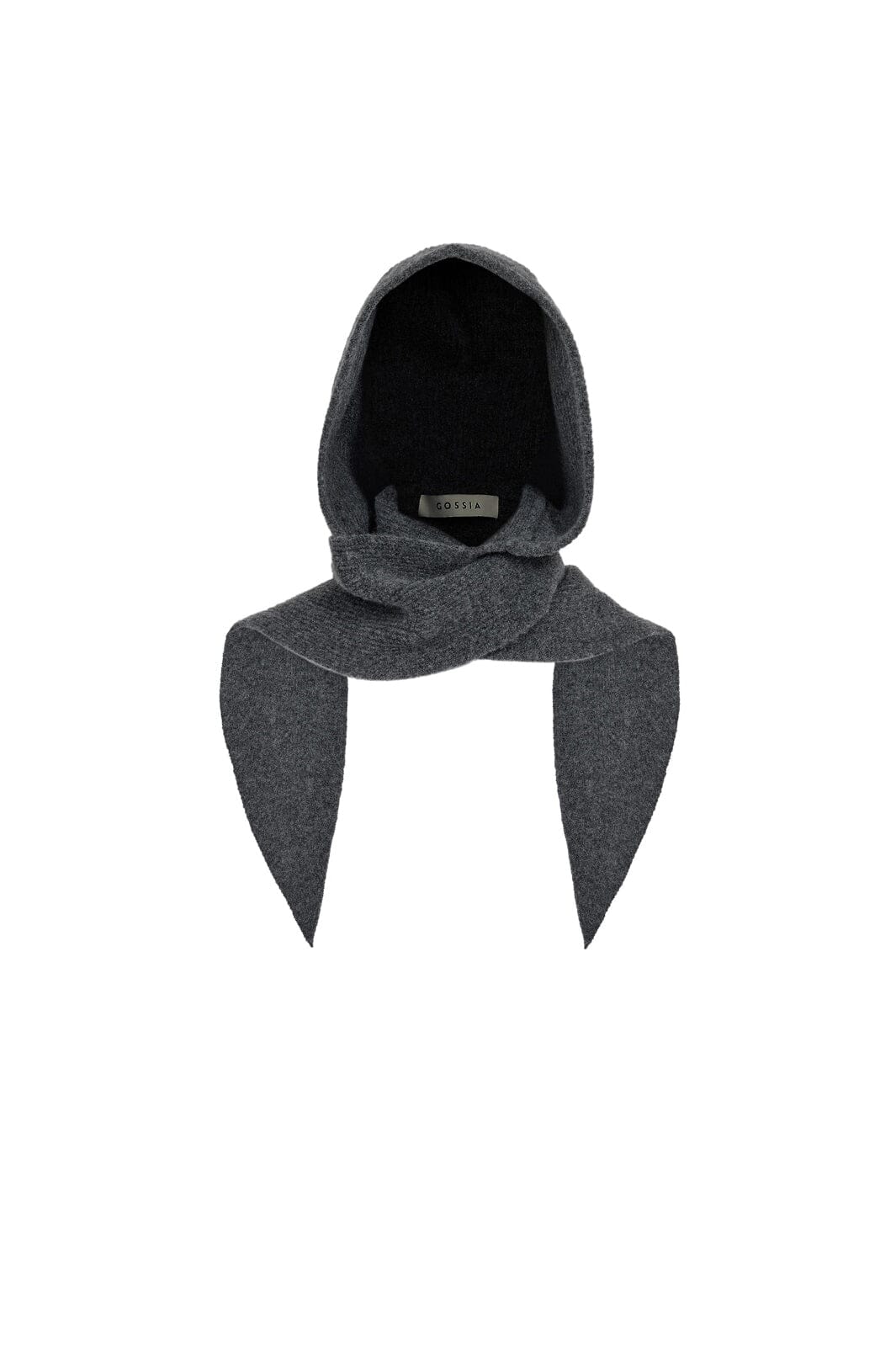 Gossia - Ettego Scarf Hoodie G3120 - Dark Grey Melange