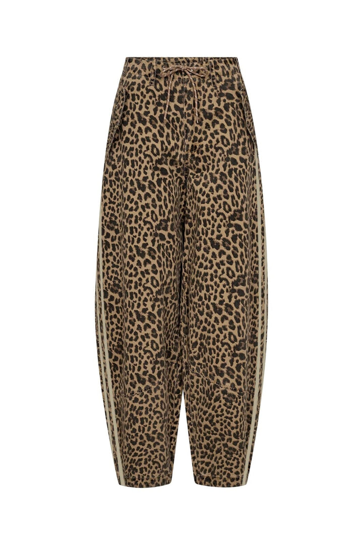 Gossia - Juliettego Cargo Pants G3355 - Leopard Print/Cream Stripe