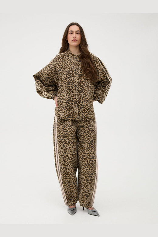 Gossia - Juliettego Cargo Pants G3355 - Leopard Print/Cream Stripe