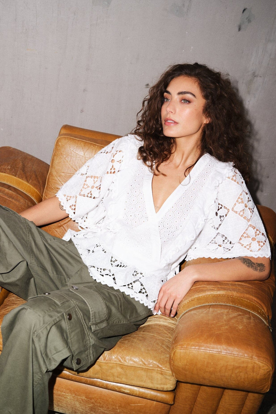 Gossia - Lanago Blouse G3016 - White T-shirts 
