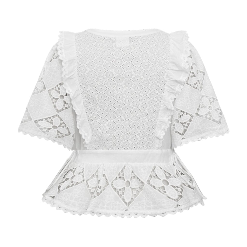 Gossia - Lanago Blouse G3016 - White T-shirts 