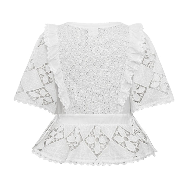 Gossia - Lanago Blouse G3016 - White T-shirts 
