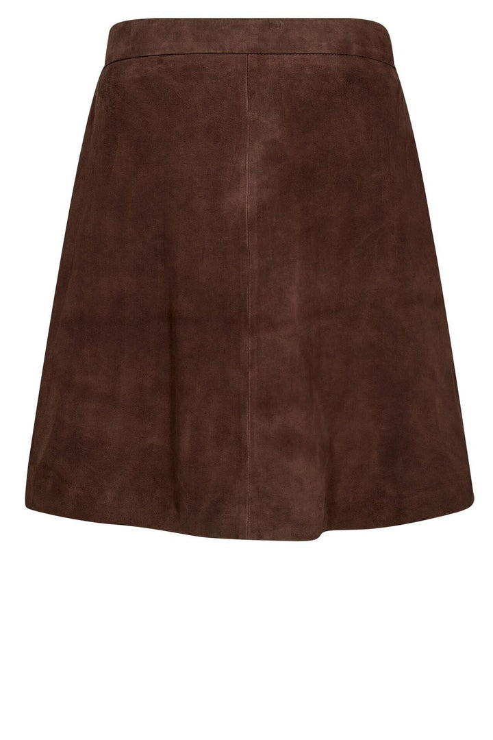 Gossia - Larago Skirt G3067 - Brown Suede Nederdele 