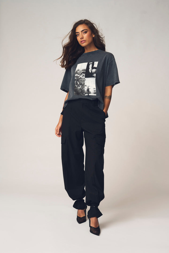 Gossia - Maggiego Tee G3074 - Black Washed T-shirts 