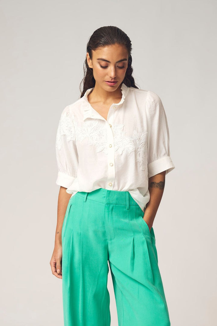 Gossia - Milgo Ellie Blouse G3152 - Off-White Bluser 