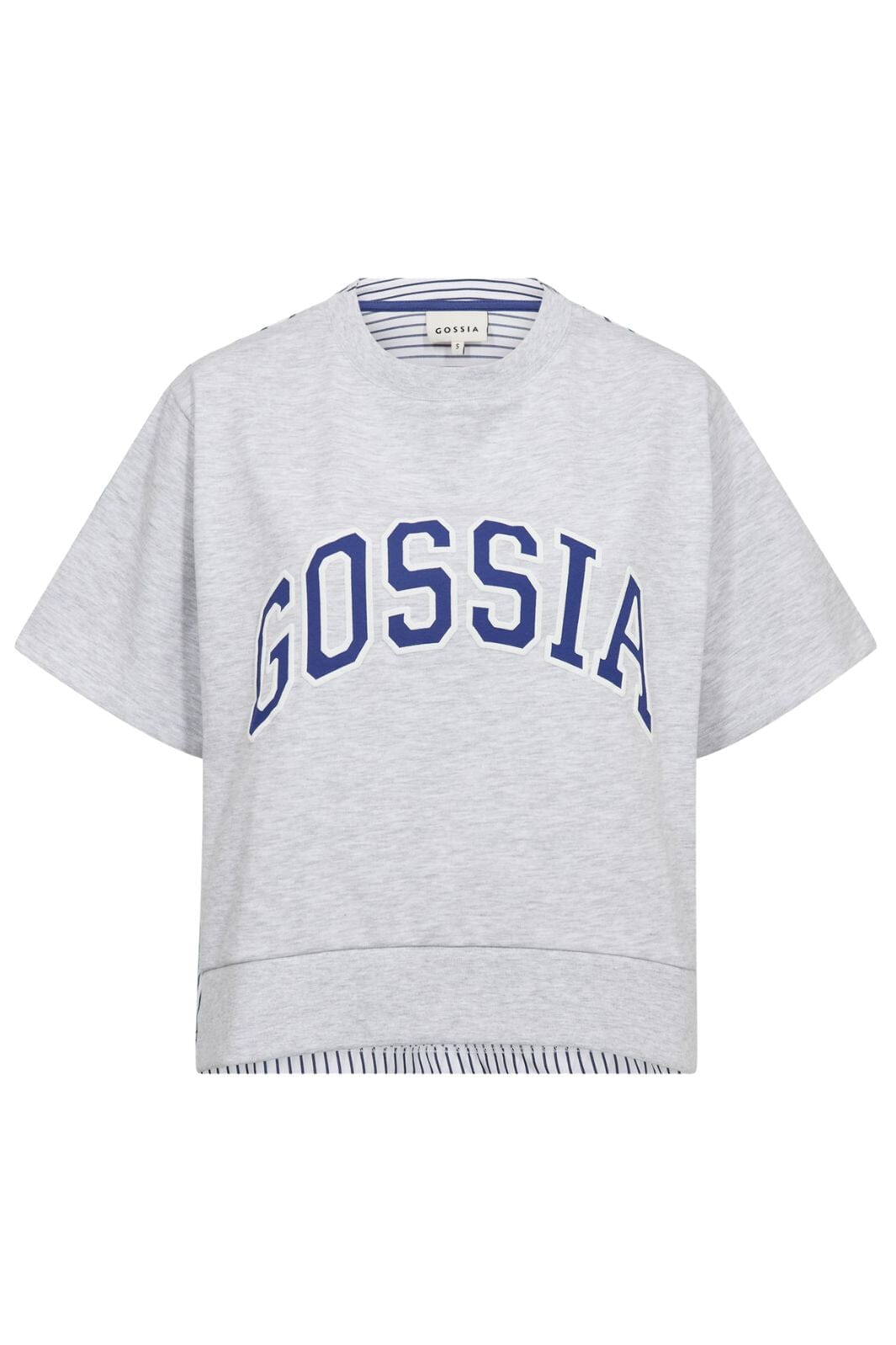 Gossia - Welago Mix Tee G3189 - Light Grey Melange Sweatshirts 