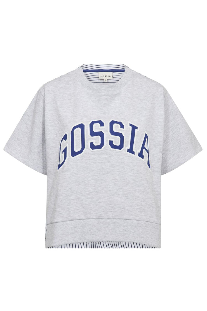 Gossia - Welago Mix Tee G3189 - Light Grey Melange Sweatshirts 