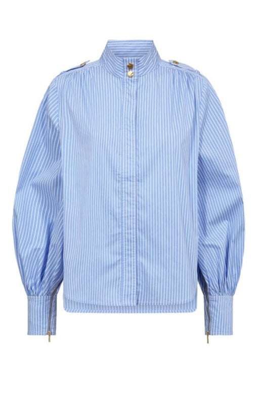 Gossia - Yasmingo Shirt G3094 - Light Blue Pinstripes