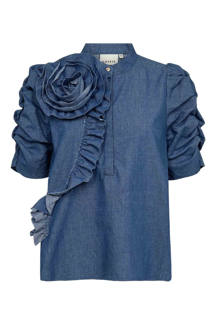 Gossia - Zabinago Ci Blouse G3360 - Denim Chambrey