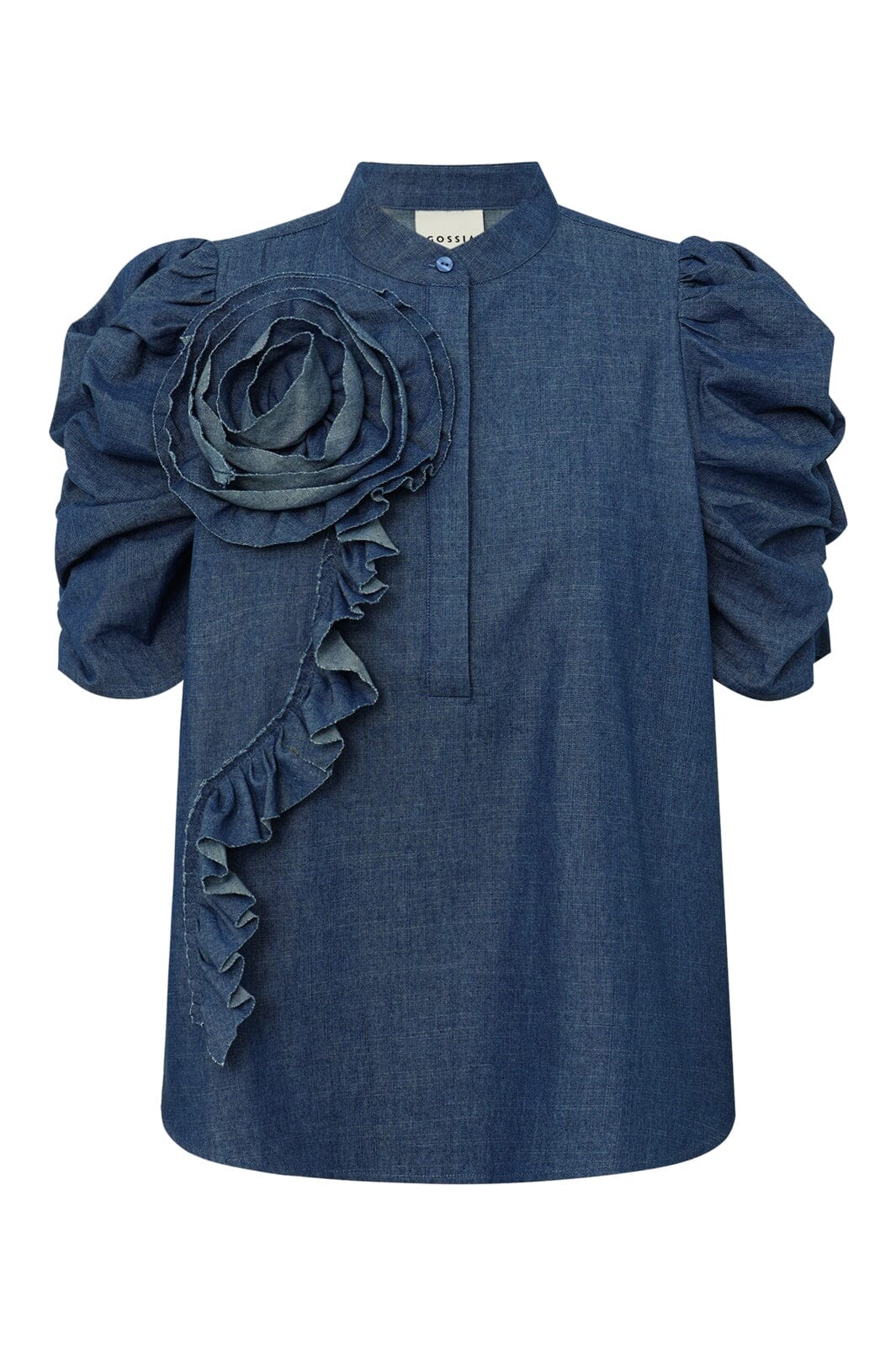 Gossia - Zabinago Ci Blouse G3360 - Denim Chambrey