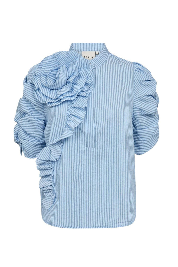 Gossia - Zabinago Ea Blouse G3229 - Blue Stripes Bluser 