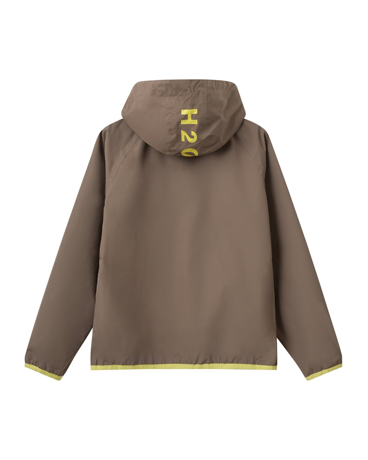 H2O - H2Rømø Festival Lw Rain Jacket Packable 100980-2 - 7023 - Dusty Oak/Just Yellow Regntøj 