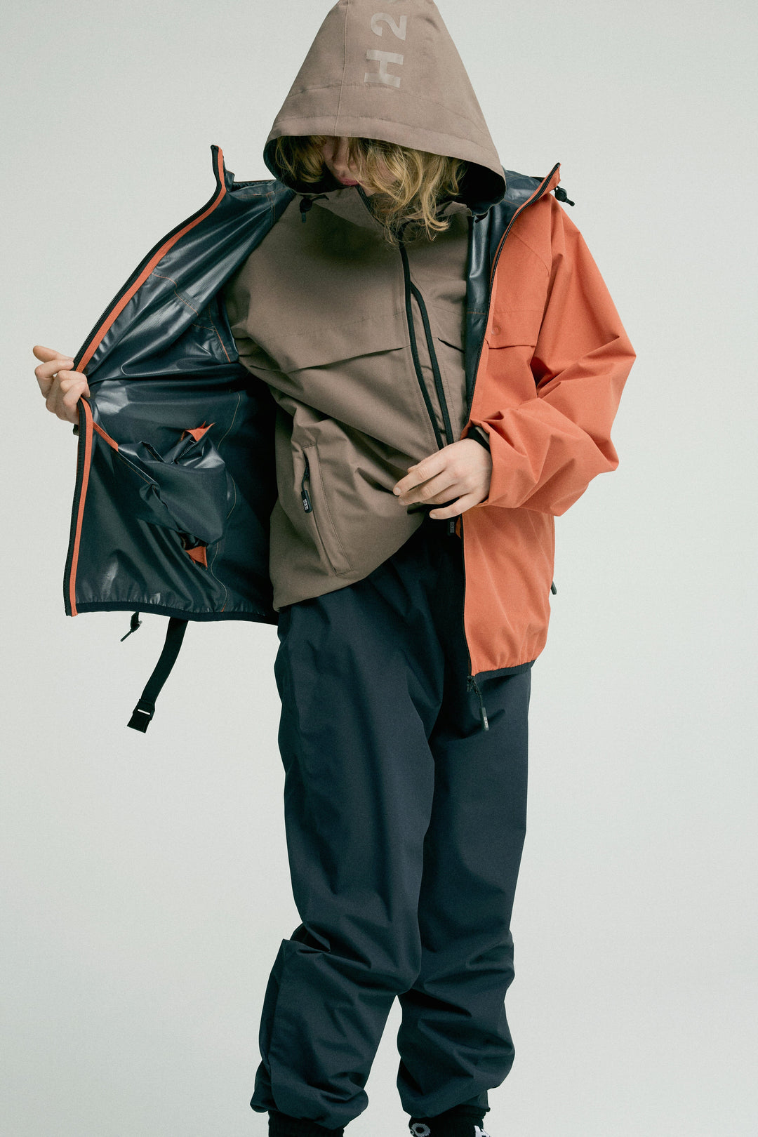 H2O - Rømø Lw Rain Jacket Packable - 3553 Dusty Oak Regnjakker 
